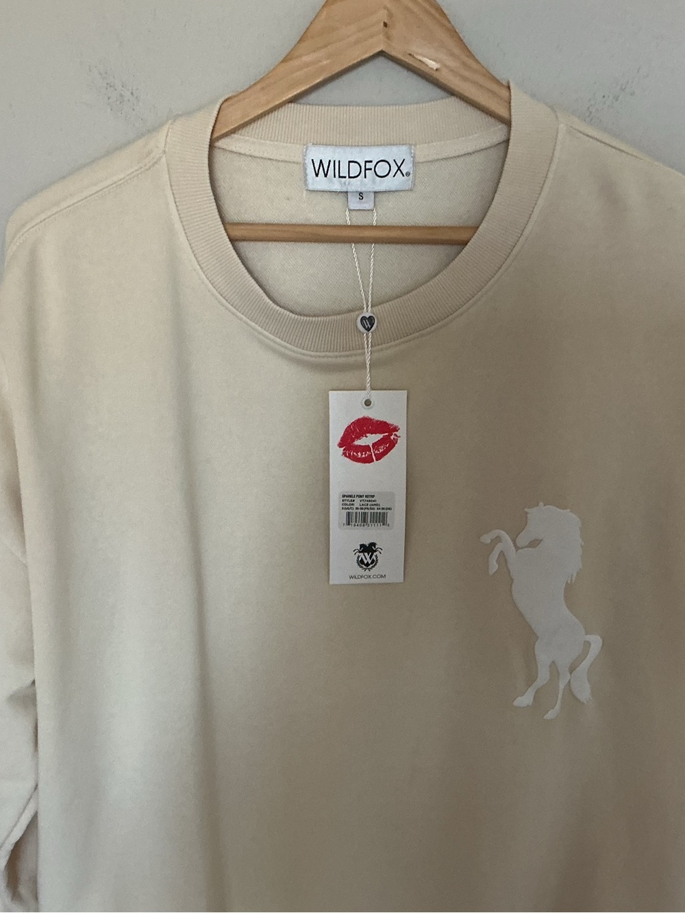Wildfox NWT Sparkle Pony Roadtrip sweatshirt Small